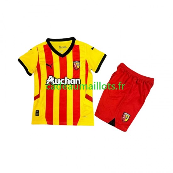 RC Lens Maillot avec flocage Domicile 2024-2025 ,Tenue Enfant MC