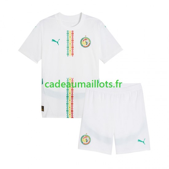 Sénégal Maillot avec flocage Domicile 2025 ,Tenue Enfant MC