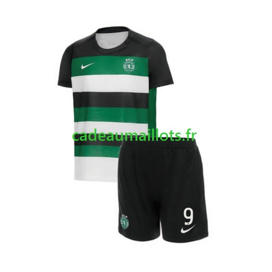 Sporting CP Maillot avec flocage Gyokeres 9 Domicile 2024-2025 ,Tenue Enfant MC