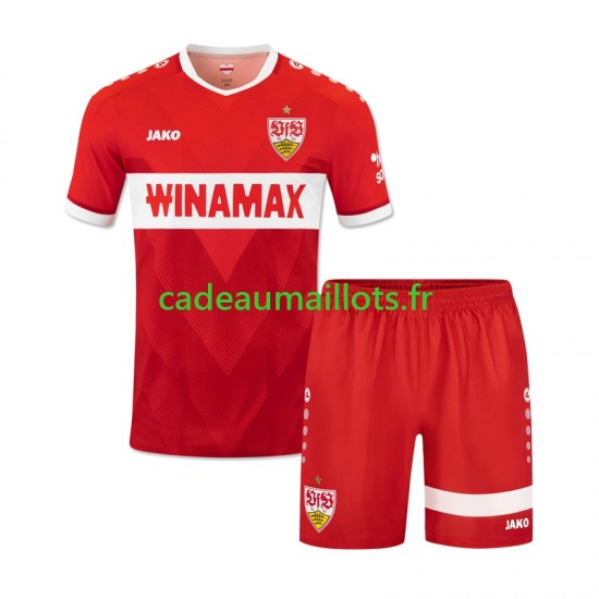 VfB Stuttgart Maillot avec flocage Extérieur 2024-2025 ,Tenue Enfant MC