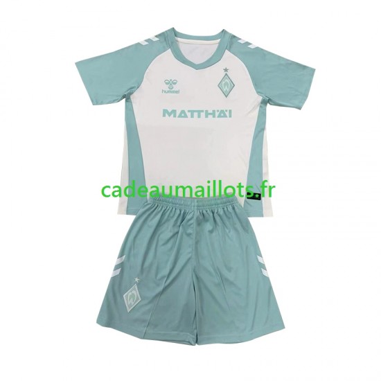 Werder Bremen Maillot avec flocage Extérieur 2024-2025 ,Tenue Enfant MC