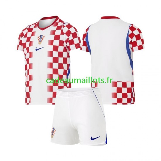 Croatie Maillot avec flocage Domicile Coupe du Monde 2026 ,Tenue Enfant MC
