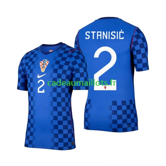 Croatie Maillot avec flocage Josip Stanisic 2 Extérieur Coupe du Monde 2026 ,Homme MC