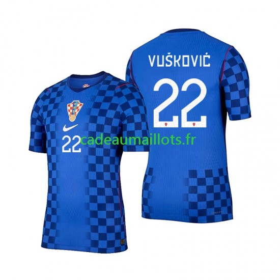 Croatie Maillot avec flocage Luka Vuskovic 22 Extérieur Coupe du Monde 2026 ,Homme MC