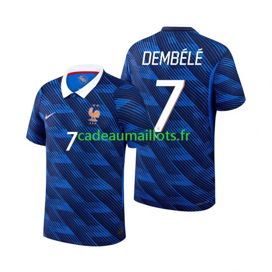 France Maillot avec flocage Ousmane Dembele 7 Domicile Coupe du Monde 2026 ,Homme MC