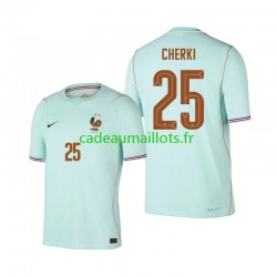 France Maillot avec flocage Rayan Cherki 25 Extérieur Coupe du Monde 2026 ,Homme MC