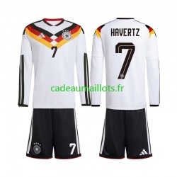Allemagne Maillot avec flocage Kai Havertz 7 Domicile Coupe du Monde 2026 ,Tenue Enfant ML