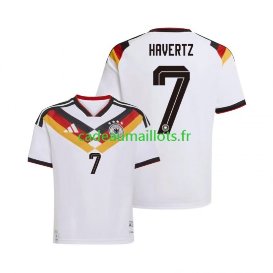 Allemagne Maillot avec flocage Kai Havertz 7 Domicile Coupe du Monde 2026 ,Homme MC