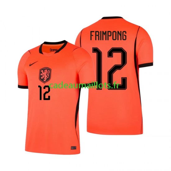 Pays-Bas Maillot avec flocage Jeremie Frimpong 12 Domicile Coupe du Monde 2026 ,Homme MC
