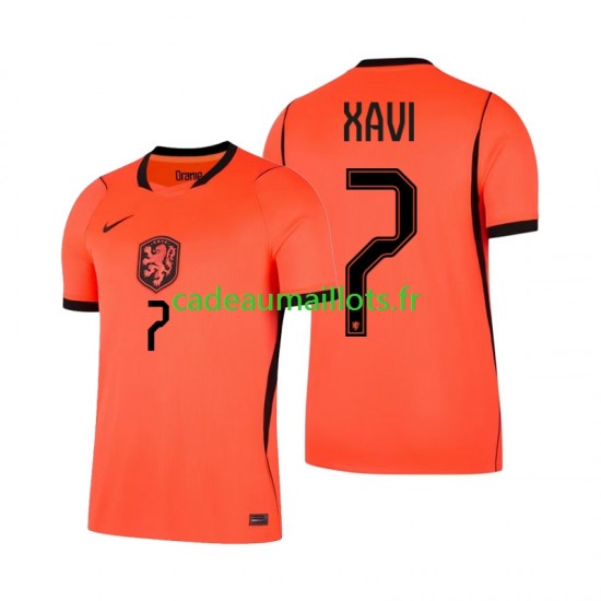 Pays-Bas Maillot avec flocage Xavi Simons 7 Domicile Coupe du Monde 2026 ,Homme MC