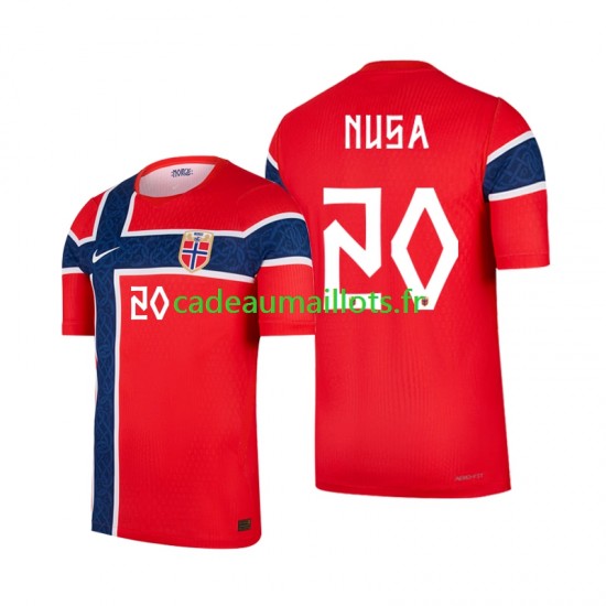 Norvège Maillot avec flocage Antonio Nusa 20 Domicile Coupe du Monde 2026 ,Homme MC