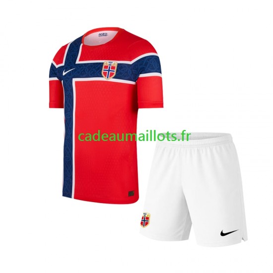Norvège Maillot avec flocage Domicile Coupe du Monde 2026 ,Tenue Enfant MC