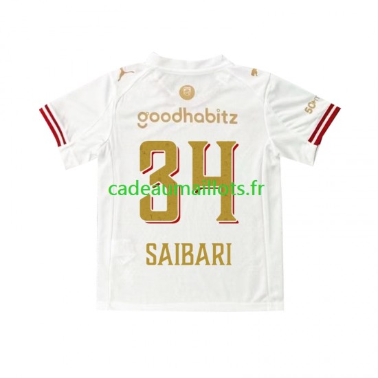 PSV Eindhoven Maillot avec flocage Ismael Saibari 34 Efteling 4ème 2025-2026 ,Homme MC