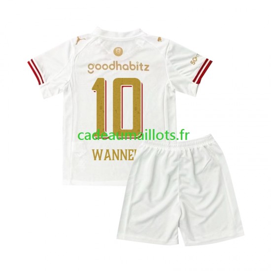 PSV Eindhoven Maillot avec flocage Paul Wanner 10 Efteling 4ème 2025-2026 ,Tenue Enfant MC
