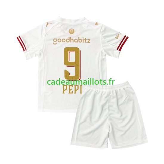 PSV Eindhoven Maillot avec flocage Ricardo Pepi 9 Efteling 4ème 2025-2026 ,Tenue Enfant MC
