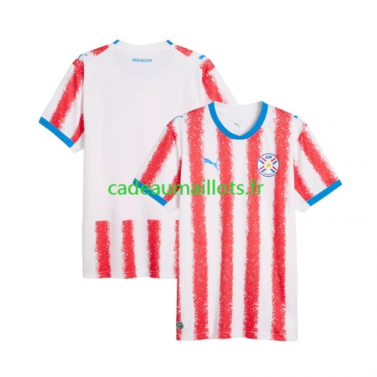 Maillot avec flocage Paraguay Domicile Coupe du Monde 2026 ,Homme MC