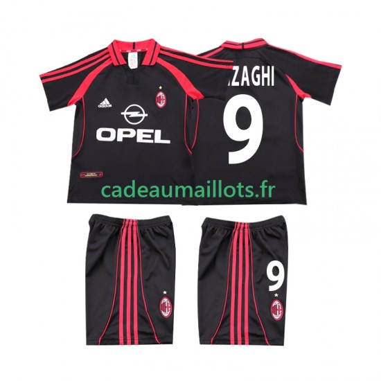 AC Milan Maillot avec flocage INZAGHI 9 Rétro 3ème 2022 2011 ,Tenue Enfant MC