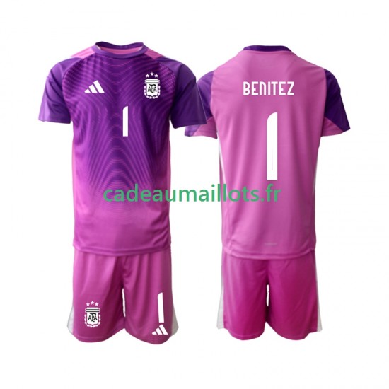 Argentine Maillot avec flocage Walter Daniel Benitez 1 Gardien Domicile 2025 ,Tenue Enfant MC Argentine Maillot avec flocage Walter Daniel Benitez 1 Gardien Domicile 2025 ,Tenue Enfant MC