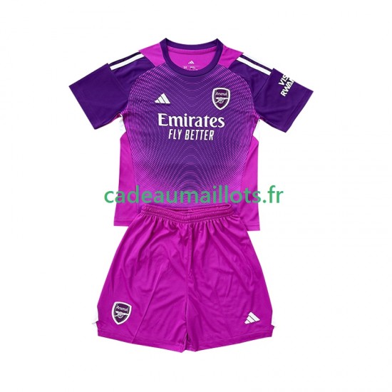 Arsenal Maillot avec flocage Gardien 3ème 2025-2026 ,Tenue Enfant MC