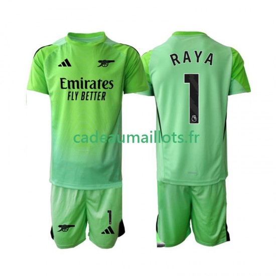 Arsenal Maillot avec flocage Raya 1 Gardien Extérieur 2025-2026 ,Tenue Enfant MC