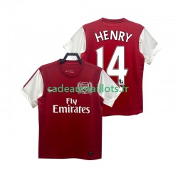Arsenal Maillot avec flocage HENRY 14 Rétro Domicile 2011 2012 ,Homme MC