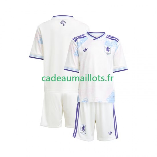Aston Villa Maillot avec flocage 3ème 2025-2026 ,Tenue Enfant MC
