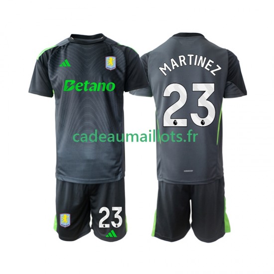 Aston Villa Maillot avec flocage Emiliano Martinez 23 Gardien Domicile 2025-2026 ,Tenue Enfant MC