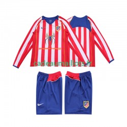 Atlético Madrid Maillot avec flocage Rétro Domicile 1999 1998 ,Tenue Enfant ML