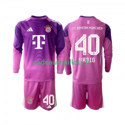 Bayern Munich Maillot avec flocage Jonas Urbig 40 Gardien 4ème 2025-2026 ,Tenue Enfant ML