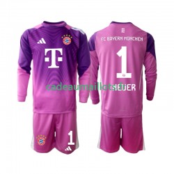 Bayern Munich Maillot avec flocage Manuel Neuer 1 Gardien 4ème 2025-2026 ,Tenue Enfant ML