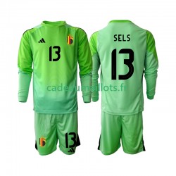 Belgique Maillot avec flocage Matz Sels 13 Gardien Domicile 2025 ,Tenue Enfant ML Belgique Maillot avec flocage Matz Sels 13 Gardien Domicile 2025 ,Tenue Enfant ML