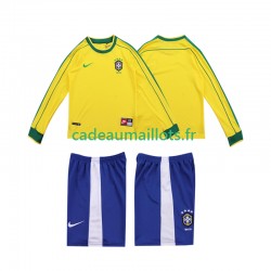 Brésil Maillot avec flocage Rétro Domicile 1988 ,Tenue Enfant ML