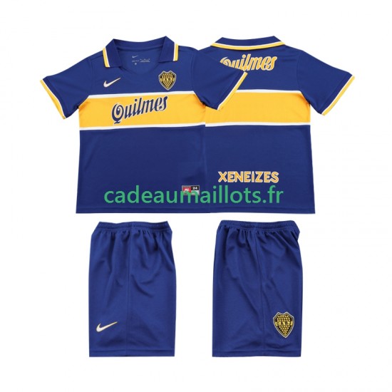 CA Boca Juniors Maillot avec flocage Rétro Domicile 1996 2004 ,Tenue Enfant MC