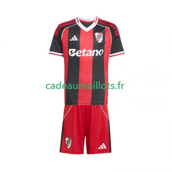 CA River Plate Maillot avec flocage Extérieur 2025-2026 ,Tenue Enfant MC