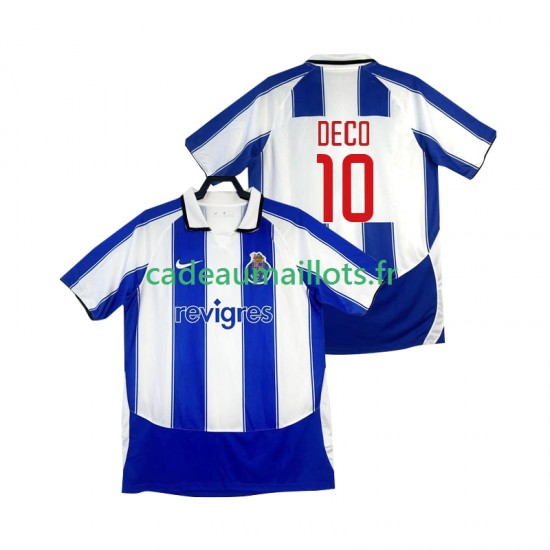 FC Porto Maillot avec flocage DECO 10 Rétro Domicile 2008 1999 ,Homme MC
