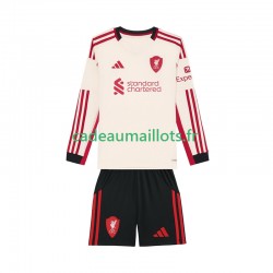 Liverpool Maillot avec flocage Extérieur 2025-2026 ,Tenue Enfant ML