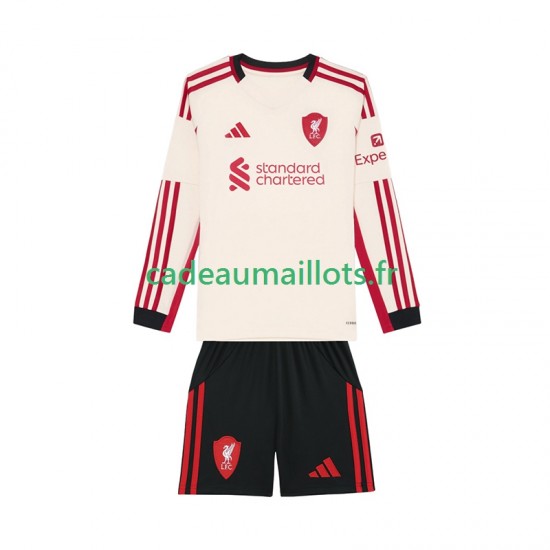 Liverpool Maillot avec flocage Extérieur 2025-2026 ,Tenue Enfant ML