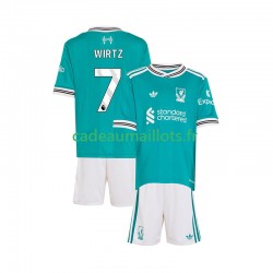 Liverpool Maillot avec flocage Florian Wirtz 7 3ème 2025-2026 ,Tenue Enfant MC