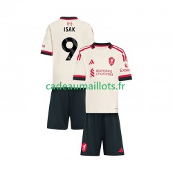 Liverpool Maillot avec flocage ISAK 9 Extérieur 2025-2026 ,Tenue Enfant MC