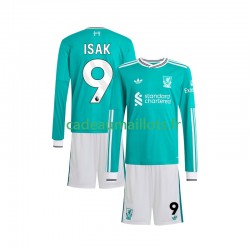 Liverpool Maillot avec flocage ISAK 9 3ème 2025-2026 ,Tenue Enfant ML