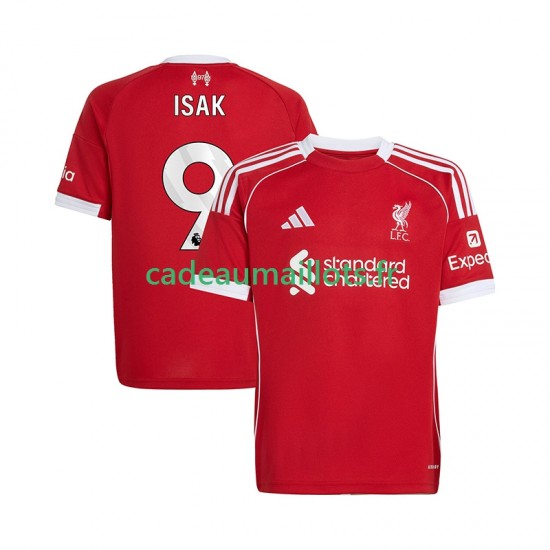 Liverpool Maillot avec flocage ISAK 9 Domicile 2025-2026 ,Homme MC