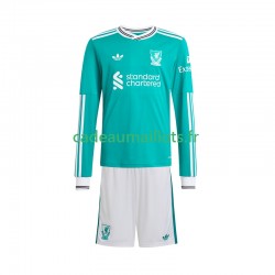 Liverpool Maillot avec flocage 3ème 2025-2026 ,Tenue Enfant ML