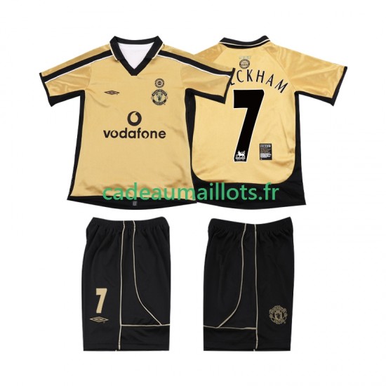 Manchester United Maillot avec flocage BECKHAM 7 Anniversary 3ème 2011 2010 ,Tenue Enfant MC