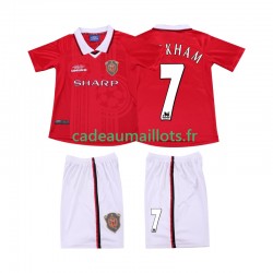 Manchester United Maillot avec flocage BECKHAM 7 Rétro Domicile 2002 2022 ,Tenue Enfant MC