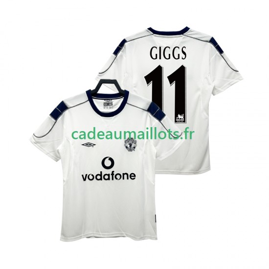 Manchester United Maillot avec flocage GIGGS 11 Rétro Extérieur 2022 2011 ,Homme MC
