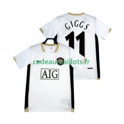 Manchester United Maillot avec flocage GIGGS 11 Rétro Extérieur 2006-2007 ,Homme MC