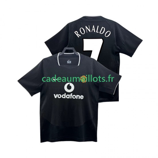 Manchester United Maillot avec flocage RONALDO 7 Rétro Extérieur 2010 1999 ,Homme MC