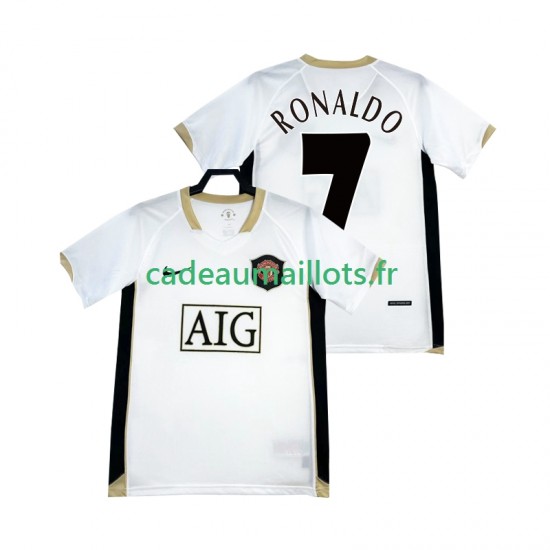 Manchester United Maillot avec flocage RONALDO 7 Rétro Extérieur 2006-2007 ,Homme MC