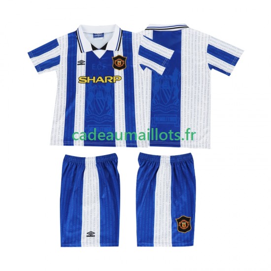 Manchester United Maillot avec flocage Rétro 3ème 1994 1996 ,Tenue Enfant MC