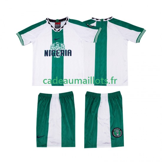 Nigeria Maillot avec flocage Rétro Extérieur 1996 ,Tenue Enfant MC